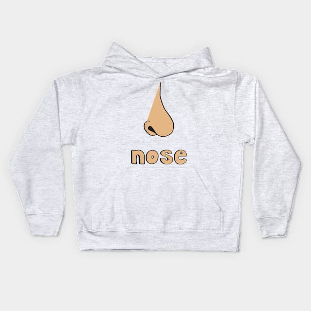 This is a NOSE Kids Hoodie by Embracing-Motherhood